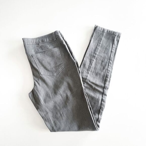 Urban Life Women's Casual Denim Jeans Skinny Silver Sparkle Gray Size 5/6 - Picture 1 of 10